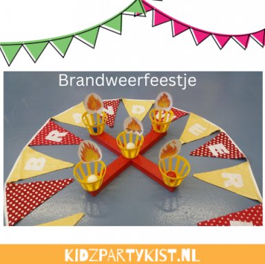 Brandweerfeestje spelmaterialen