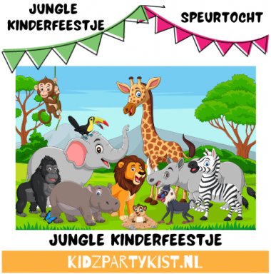 Jungle kinderfeestje speurtocht