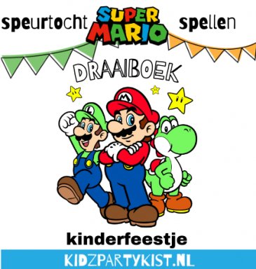 Super Mario Kinderfeestje draaiboek en speurtocht