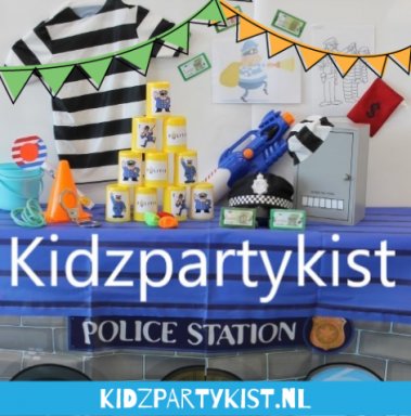 Themakist Politie en boeven kinderfeest thuis vieren