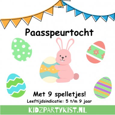 Paasspeurtocht met 9 spelletjes