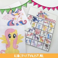My Little Pony kinderfeestje bingo en spellen