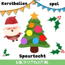 Kerstballen speurtocht spel