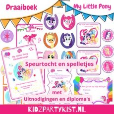 My Little Pony speurtocht en draaiboek feestje My Little Pony draaiboek en speurtocht