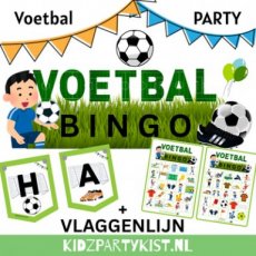 Voetbalfeestje bingospel en vlaggenlijn